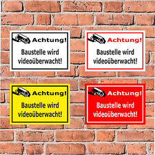 Schild Achtung - Baustelle