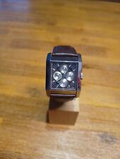 Police Herren Uhr Business Multianzeige, neue Batterie,  Lederband, 11296M