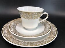 1x 3tlg Kaffeegedeck Tasse➡️DDR Weimar Porzellan Harmonie 2279-62 gold➡️C76W22G4