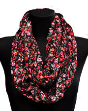 Loop Schal  Baumwolle Rundschal Halstuch Tuch Schlauchschal Damen Blumen Punkte