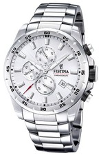 FESTINA Herrenuhr Quarz Chronograph Stahl/Silberfarben Chrono F20463/1