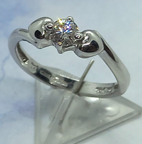 18kt weißgold brillantschliff - 18kt,