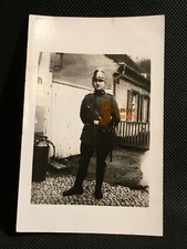 alte Foto-AK ca. 20er/ 30er Jahre – Polizist Tschako Polizei-Uniform