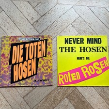 Die Toten Hosen 2x Schallplatten Vinyl LP 1987 Bis zum bitteren Ende Roten Rosen