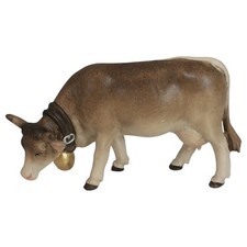 Holz Krippen Figur KUH GRASEND