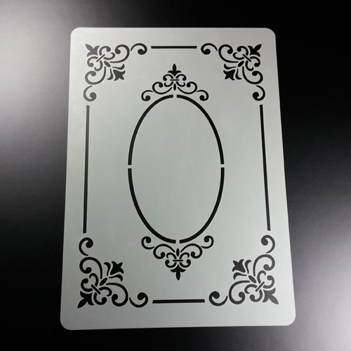 Schablone ornament frame - a3,