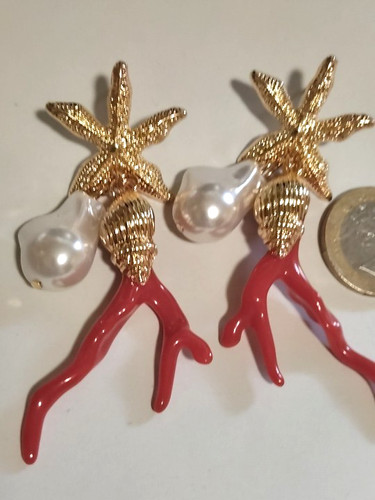 Ohrstecker goldfarben seestern - ohrstecker,