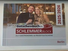 Berlin Schlemmerblock 2026 Gutscheinbuch inkl. PlusCode Bis 1.12.2026 gültig NEU