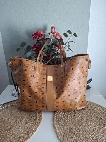 Mcm liz wendeshopper cognac - mcm,