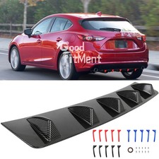 Kohlefaser Heckstoßstange Spoiler Diffusor Haifischflossen Für Mazda 3 6 MX-5