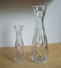 2 St. Bleikristall Vasen Vase Glas Kristallglas 31,5 und 21 cm Deko 