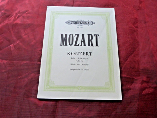Mozart konzert dur 450 - b-dur, kv