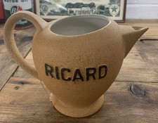 60er Jahre Keramik Ricard Pastis Anisette Wasserkrug Karaffe Krug Kanne Bistro
