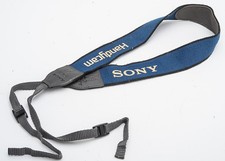 Sony Handycam Kameragurt Tragegurt carrying strap schmal Blau Schwarz universal