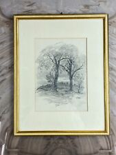 KOHLESTIFT ZEICHNUNG GERAHMT