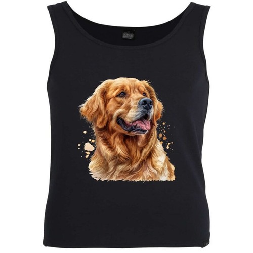 Tank top golden - golden, retriever