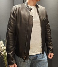 Lederjacke Schott N.Y.C. Pebbled Cowhide Cafe Racer Leather Jacket 530 (M)