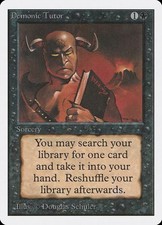 Mtg Demonic Tutor Unlimited LP