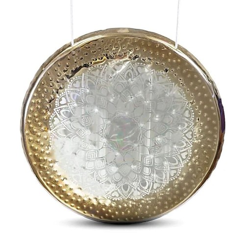 Spiegel gong mandala bronze - spiegel,