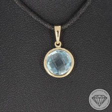 Wert 350 € Topas Anhänger (2,60 carat) in 585 14 Karat Gelb Gold