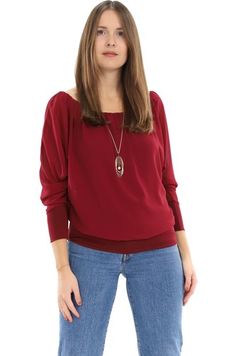 Damen bluse mit kette - damen,