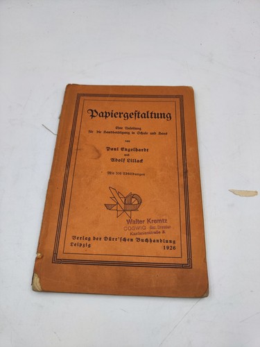 Papiergestaltung lehrbuch 1926 - papiergestaltung,