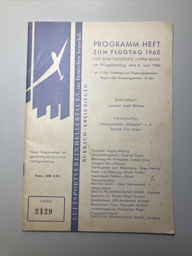 1960 programm heft flugtag - 1960,