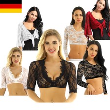 DE Damen Mesh Dirndlbluse