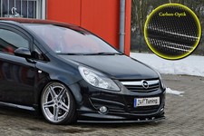 Spoilerschwert Frontspoiler Lippe ABS Opel Corsa D GSI OPC-Line Carbon Optik