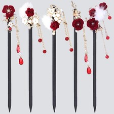 Holz Haarstäbchen 5 Stück