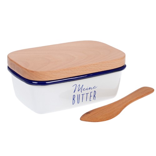 Gräwe butterdose emailliert - butterdose,