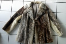 Seehund  Seal Pelzjacke Damen Jacke silber SCHMUCKSTÜCK Größe 38