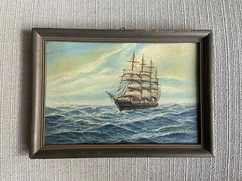 Antikes ölgemälde maritimes - antikes,