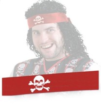 Piraten Stirnband ROT