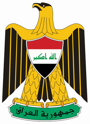 Auto aufkleber wappen irak - aufkleber, "irak"