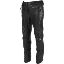 Rukka Aramen Lederhose Motorradhose Herren Schwarz Dreilagen-Lederlaminat 