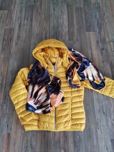 Set comma daunenjacke senf - daunenjacke,