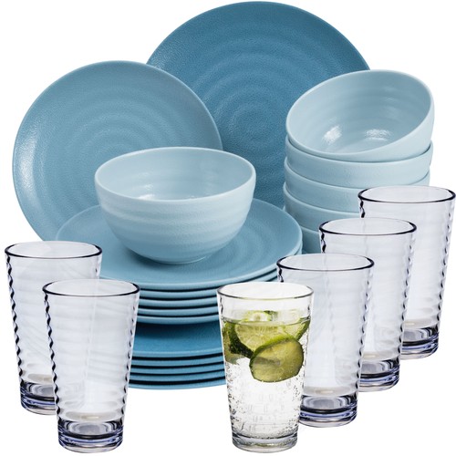 Melamin geschirr set - geschirr, 6