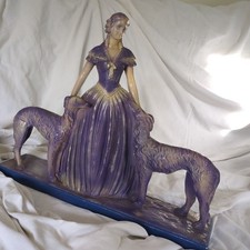 Art Deco Gips Statue