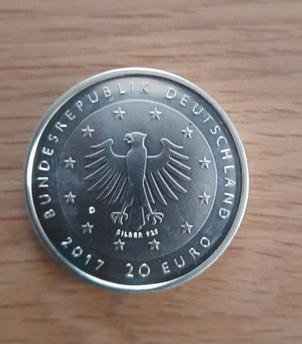 Euro silbermünze - 20,