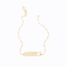 Baby ID Bar Figaro Armband