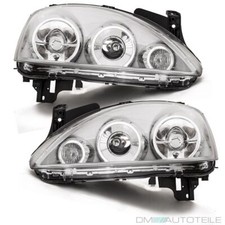 2x Opel Corsa C Scheinwerfer Set Chrom Klarglas Projektor Linse 00-06 H7/H7 ZKW
