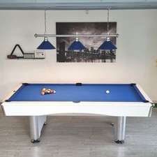Billardtisch Dynamic Triumph mit Zubehör 8 ft Matt weiß