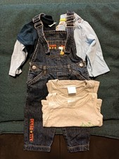 Baby Bekleidungsset Jungen Latzhose Pullover Gr. 74/80