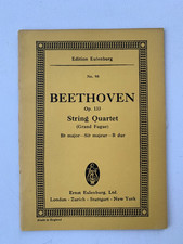 Noten . Beethoven.  Opus 133. String Quartet. B dur.  Taschenpartitur.
