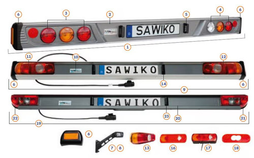 Rückleuchte rechts sawiko - rückleuchte,,