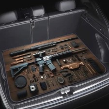 Kofferraummatte, Smith & Wesson, Kalaschnikow, Heckler & Koch, Browning, Walther