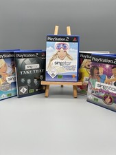 5x SingStar Bundle Set Sammlung Paket PS2 Playstation 2 Take That Anthems Rock