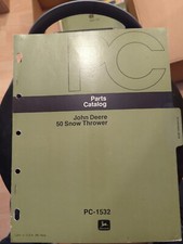 John Deere 400 Schneefräse 50 Snow Thrower Parts Catalog