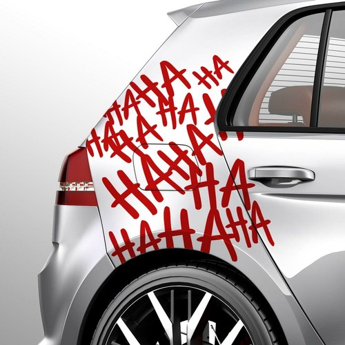Aufkleber hahaha schriftzug - hahaha,